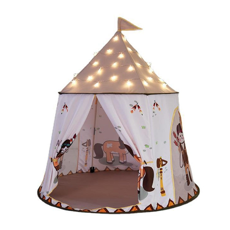 Indian Castle Children Indoor Outdoor Tent Mongolian Yurt Toy House with Base Cloth Eurekaonline