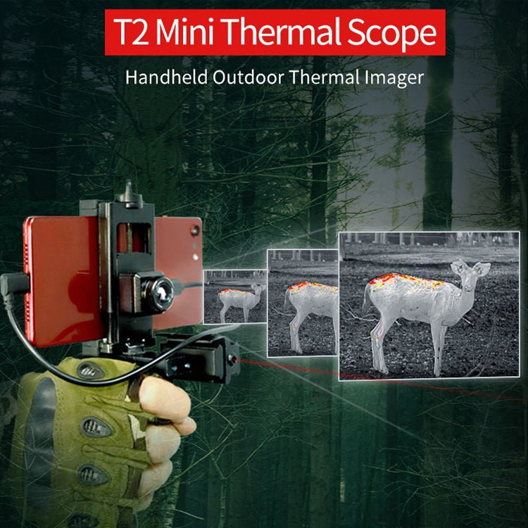 InfiRay T2 Phone Infrared Thermal Imager Monocular Hunting Detector Night Vision Camera (Black) Eurekaonline