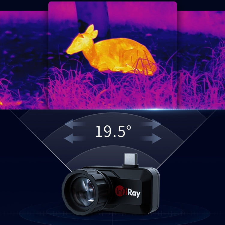InfiRay T3 Phone Infrared Thermal Imager Monocular Hunting Detector Night Vision Camera(Black) Eurekaonline