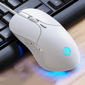 Inphic PB1 Business Office Mute Macro Definition Gaming Wired Mouse, Cable Length: 1.5m, Colour: Matte White Breathing Light Eurekaonline