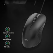 Inphic PB1 Business Office Mute Macro Definition Gaming Wired Mouse, Cable Length: 1.5m, Colour: Matte White Breathing Light Eurekaonline