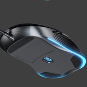 Inphic PB1 Business Office Mute Macro Definition Gaming Wired Mouse, Cable Length: 1.5m, Colour: Matte White Breathing Light Eurekaonline