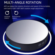 Intelligent APP Screen Display Electric Rotating Turntable Mirror Display Stand Live Broadcast Video Shooting Props Turntable(White Light) Eurekaonline