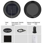 Intelligent Formaldehyde Removal Haze Negative Ion Solar Car Air Purifier(Black) Eurekaonline