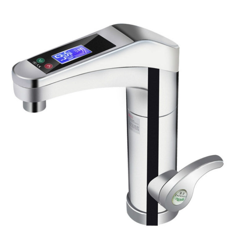Intelligent Instant Digital Hot Water Faucet Hot and Cold Water Heater, EU Plug(Silver Grey) Eurekaonline