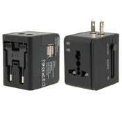 International 2.1A 2-USB EU / AU / UK / US Plug Travel Universal Adaptor(Black) Eurekaonline