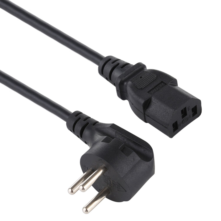 Israel Plug to Three Holes Desktop PC Power Cord, Cable Length: 1.8m Eurekaonline