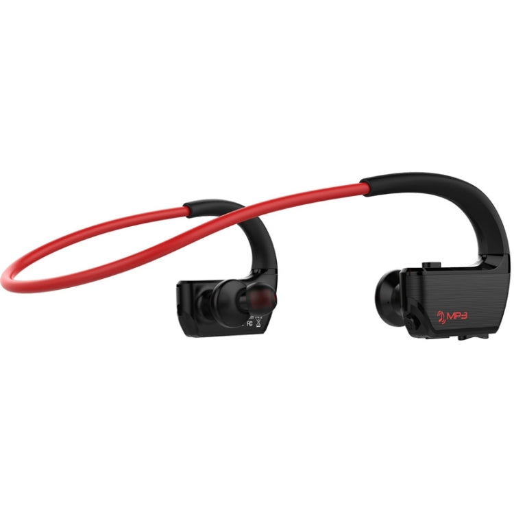 J2 Bluetooth 4.2 Binaural Hanging Type Wireless Sports Bluetooth Earphone, Built-in Memory (Red) Eurekaonline