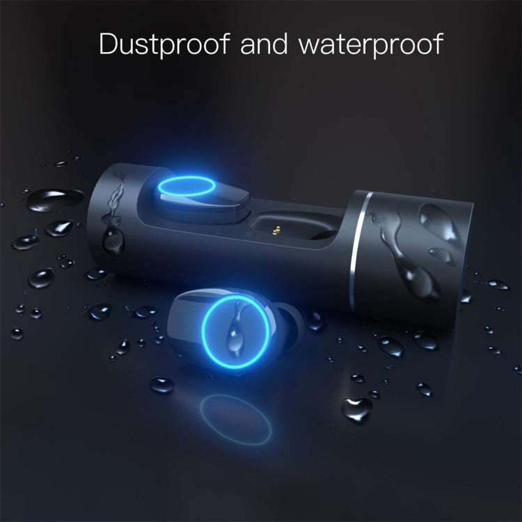 JAKCOM TWS Bluetooth 5.0 Multi-function Waterproof Wireless Bluetooth Headset(Black) Eurekaonline