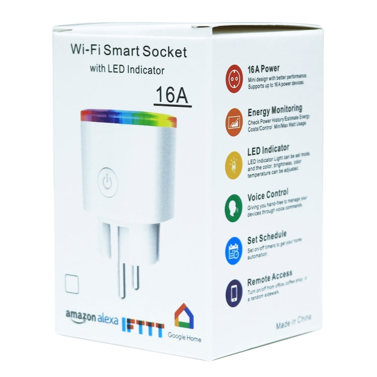 WiFi Power Socket Plug Brightness Adjust Timer Plug Tuya Smart Life APP  Compatible for  Alexa Google Assistant Voice Control - China WiFi  Smart Power Wall Socket, Wall Socket