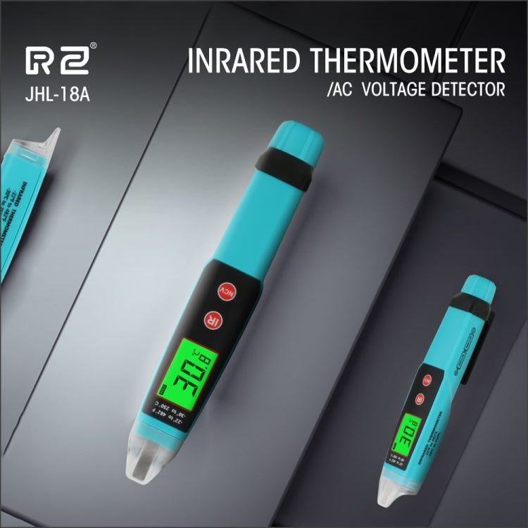 JHL-18A Digital Non-Contact Thermometer AC Voltage Detector Infrared Thermometer Voltage Pen Type Handheld Induction Voltage Tester Eurekaonline