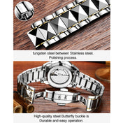 JIN SHI DUN 8813 Fashion Waterproof Luminous Automatic Mechanical Watch, Style:Men(Silver Gold White) Eurekaonline