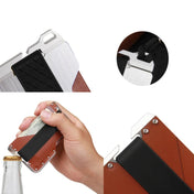 JK02 Metal Card Holder RFID Anti-Theft  Leather Wallet EDC Multifunctional Stainless Steel Aluminum Alloy Card Holder(Black) Eurekaonline