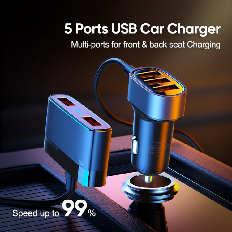 JOYROOM JR-CL03 6.2A Multi 5 Ports USB Smart Car Charger Eurekaonline