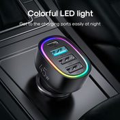 JOYROOM JR-CL09 45W PD+QC 3.0+Dual USB 4 Ports Fast Charging Car Charger(Black) Eurekaonline