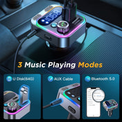 JOYROOM JR-CL16 48W Bluetooth 5.0 Car Wireless FM Transmitter(Black) Eurekaonline