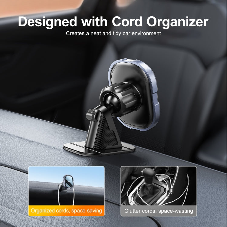 JOYROOM JR-ZS311 Super Stable Dashboard Magnetic Phone Car Mount(Space Grey) Eurekaonline