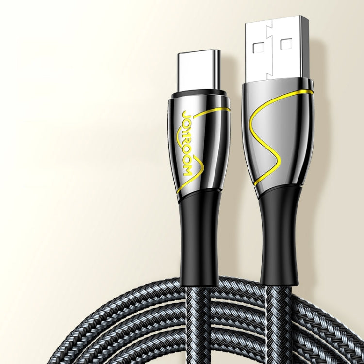  USB-C Fishing Net Weaving Data Cable, Length: 1.2m(Black) Eurekaonline