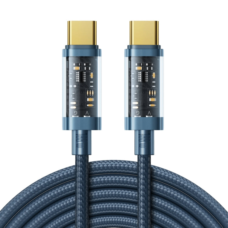 JOYROOM S-CC100A20 USB-C / Type-C to USB-C / Type-C 100W Sync Data Cable, Cable Length:2m(Blue) Eurekaonline
