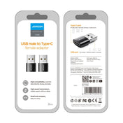 JOYROOM S-H152 3A USB Male to USB-C / Type-C Female OTG Adapter(Black) Eurekaonline