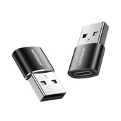 JOYROOM S-H152 3A USB Male to USB-C / Type-C Female OTG Adapter(Black) Eurekaonline