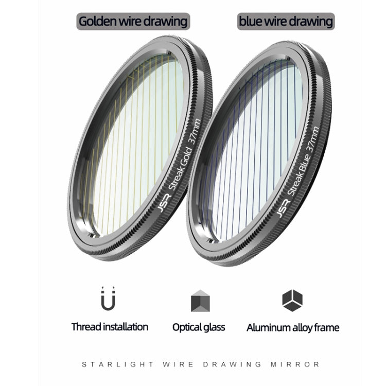 JSR Starlight Drawing Camera Lens Filter, Size:82mm(Streak Gold) Eurekaonline