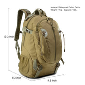 JUNSUNMAY J013 30L Travel Outdoor Molle Backpack Hiking Bag(Army Green) Eurekaonline