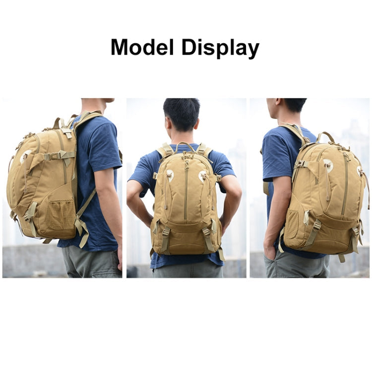 JUNSUNMAY J013 30L Travel Outdoor Molle Backpack Hiking Bag(Khaki) Eurekaonline