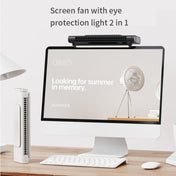 JXS-GP1 Computer Screen Bladeless Turbo Silent Fan With Eye Protection Light Function(Black) Eurekaonline