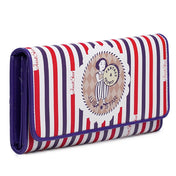 Just Star 3-fold Dreamlike Pattern Printing Long Wallet(Purple) Eurekaonline