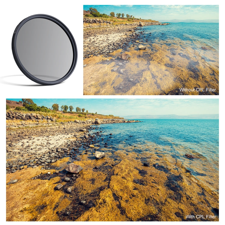 K&F CONCEPT KF01.1225 Nano-X 82mm Circular Polarizer Filter 18 Layer Coated Super Slim CPL Filter Eurekaonline