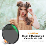 K&F CONCEPT KF01.1816 Nano Series Multifunctional 82mm HD Waterproof Scratch-Resistant Black Soft Mist 1/4&ND2~ND32 Lens Filter Eurekaonline
