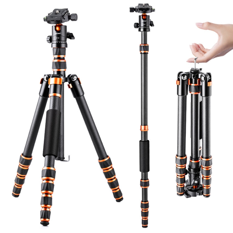 K&F CONCEPT KF09.077V3 Portable Carbon Fiber Camera Tripod Eurekaonline