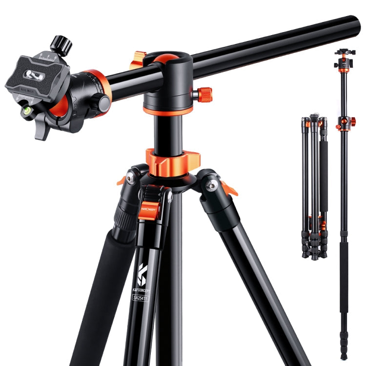 K&F CONCEPT  KF09.086V1 94 inch Overhead Camera Tripod Lightweight Travel Tripod with Detachable Monopod Eurekaonline