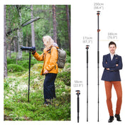 K&F CONCEPT  KF09.086V1 94 inch Overhead Camera Tripod Lightweight Travel Tripod with Detachable Monopod Eurekaonline