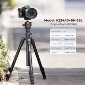 K&F CONCEPT KF09.101 Compact Travel Tripod Flexible Vlog Tripod Eurekaonline