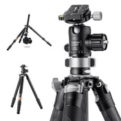 K&F CONCEPT KF09.102 Heavy Duty Tripod 20kg Load 32mm Leg Tube 1.7m Professional Carbon Fiber Tripod Eurekaonline