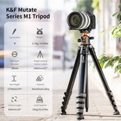 K&F CONCEPT KF09.105 Lightweight Travel Tripod Compact Flexible Vlog Tripod Eurekaonline