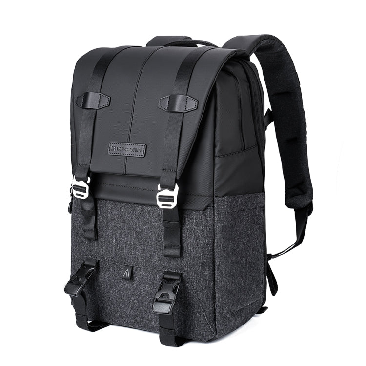 K&F CONCEPT KF13.087AV1 Photography Backpack Light Large Capacity Camera Case Bag with Rain Cover(Black) Eurekaonline
