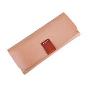 K064 Multifunctional Vegetable Tanned Leather Glasses Storage Box(Natural Color) Eurekaonline