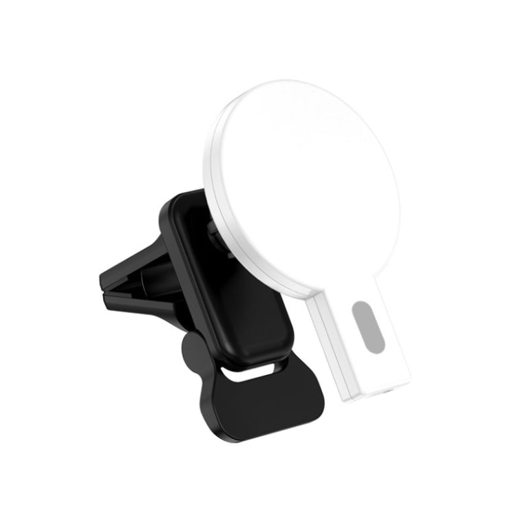 K07 15W Max Output Magnetic Car Air Outlet Bracket Wireless Charger(White) Eurekaonline