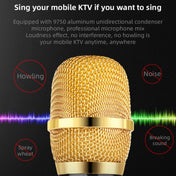 K3 Bluetooth 5.0 Karaoke Live Stereo Sound Wireless Bluetooth Condenser Microphone (Gold) Eurekaonline