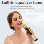K3 Bluetooth 5.0 Karaoke Live Stereo Sound Wireless Bluetooth Condenser Microphone (Gold) Eurekaonline
