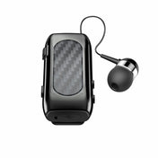 K56 Lavalier Noise Reduction Carbon Brazing Bluetooth Earphone(Black) Eurekaonline