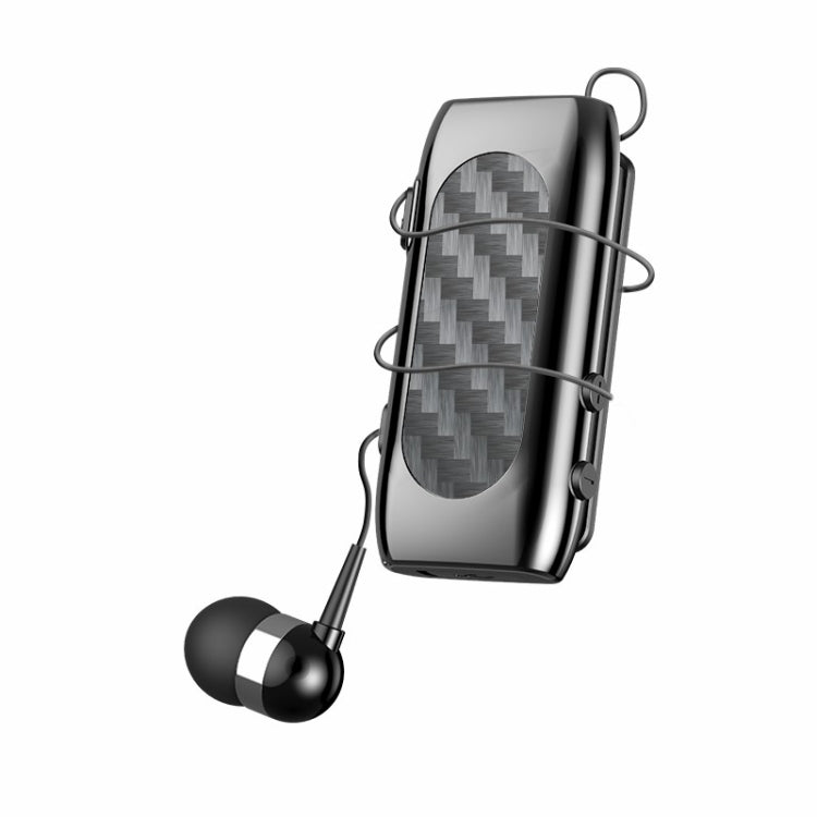 K56 Lavalier Noise Reduction Carbon Brazing Bluetooth Earphone(Silver) Eurekaonline