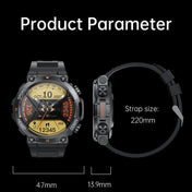 K56Pro 1.39 Inch Heart Rate/Blood Pressure/Blood Oxygen Monitoring Smart Calling Watch(Black) Eurekaonline