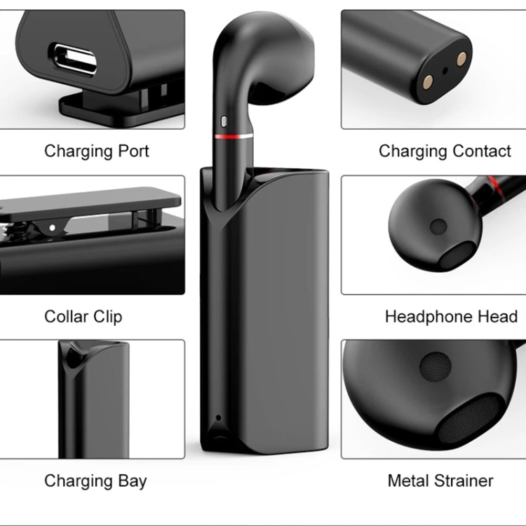 K60 Mini Business Wireless Bluetooth Earphone Car Driving Hands-free Headset with Mic(Black) Eurekaonline