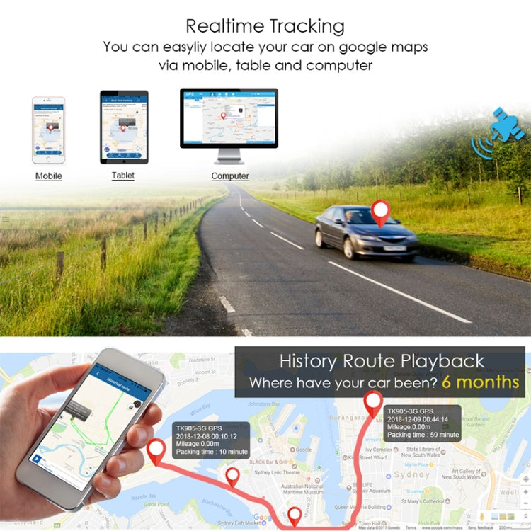 K8 Car Truck Vehicle Tracking 3G GSM GPS Tracker Eurekaonline