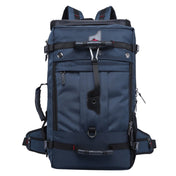 KAKA kaka2070 Oversized Version Men Oxford Cloth Waterproof Backpack Mountain Bag, Capacity: 50L(Blue) Eurekaonline