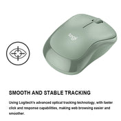 logitech m221 fashion silent wireless mouse(green)